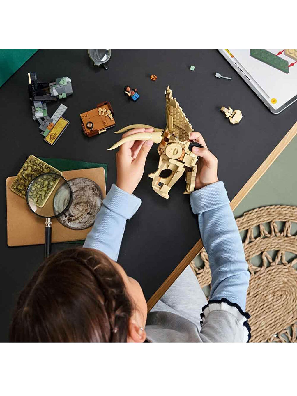 Jurassic World Dinozor Fosilleri Triceratops Kafatası 76969-2