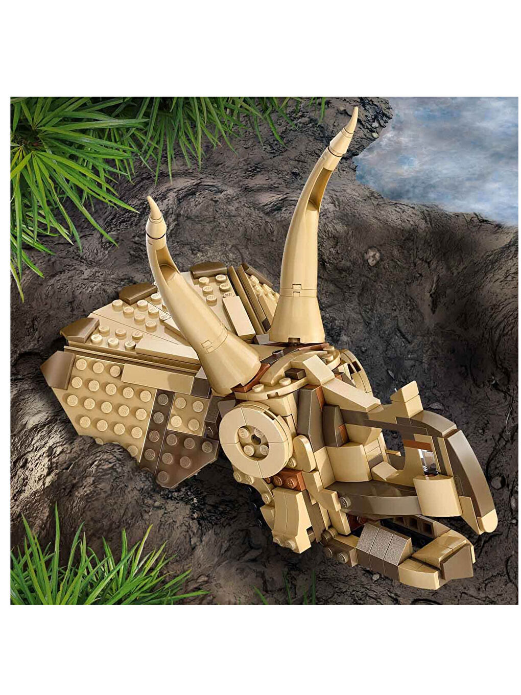 Jurassic World Dinozor Fosilleri Triceratops Kafatası 76969-3