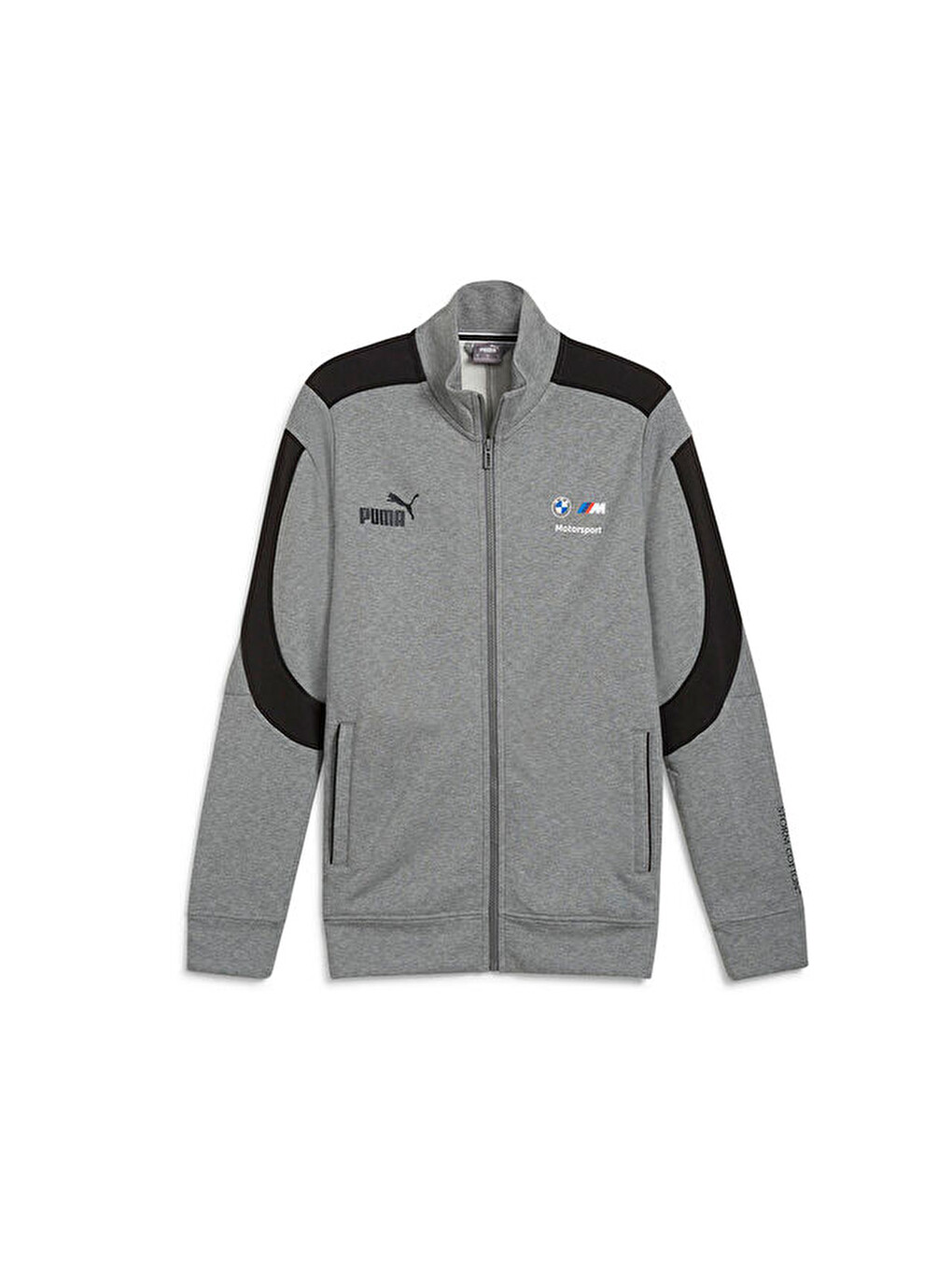 Bmw Mms Mt7+ Sweat Jacket Erkek Günlük Fermuarlı Sweatshirt 62745303 Gri