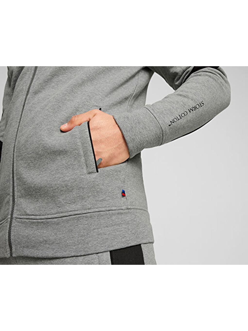 Bmw Mms Mt7+ Sweat Jacket Erkek Günlük Fermuarlı Sweatshirt 62745303 Gri-6