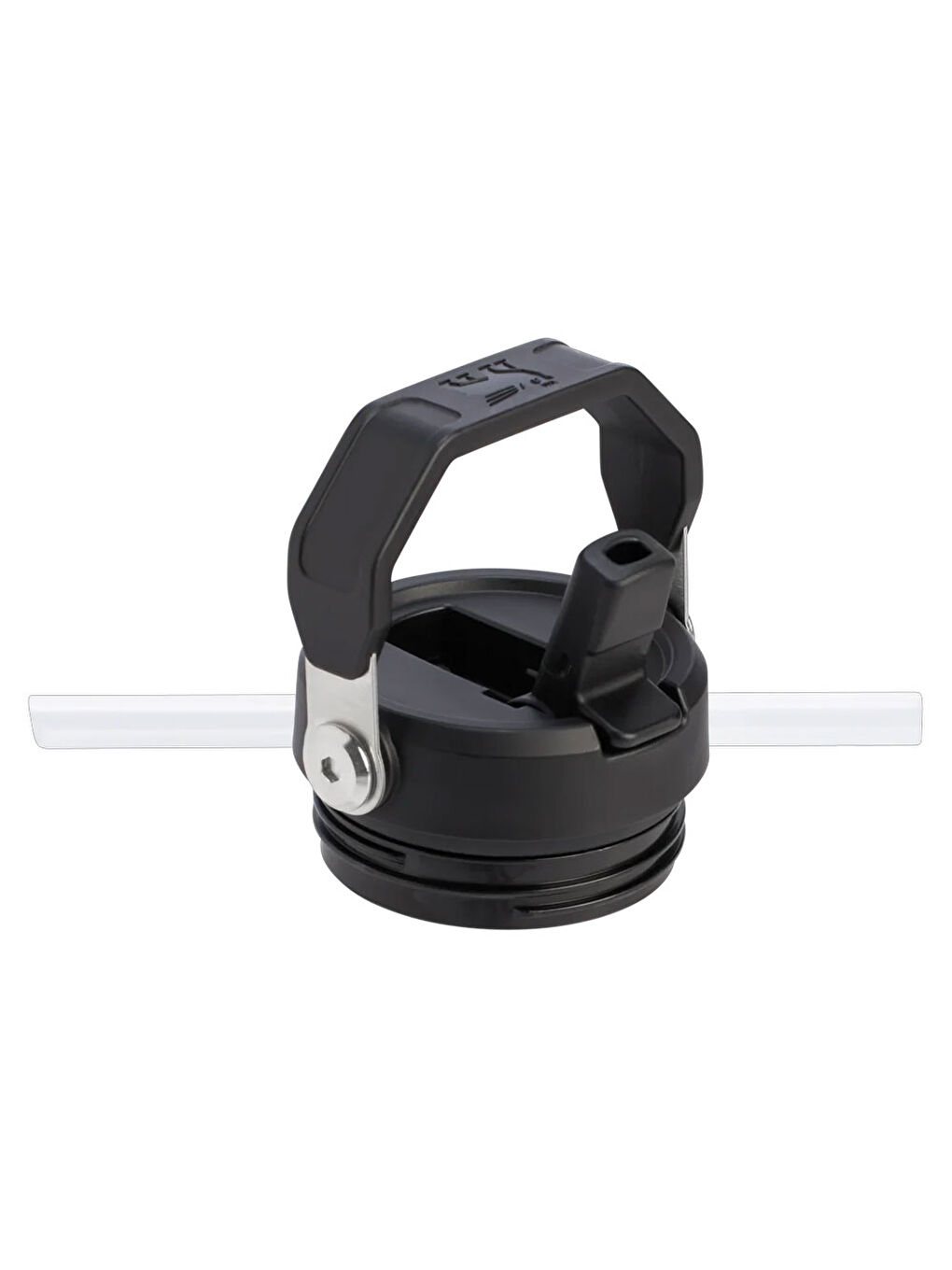 Siyah The IceFlow Flip Straw 2.0 Pipetli Termos Bardak 0,47 LT Black 2.0-1