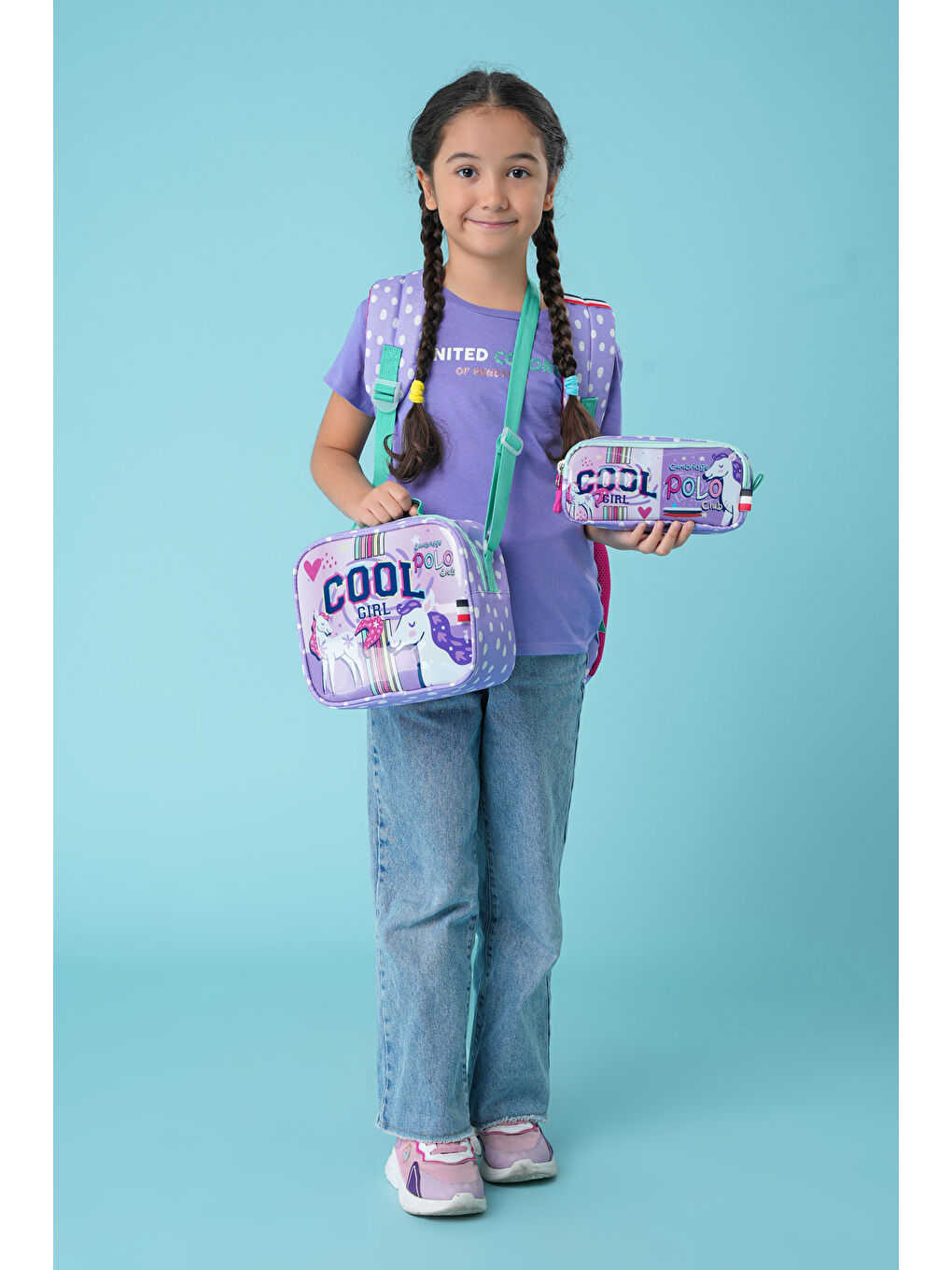 Kız Çocuk İlkokul Çanta seti-1
