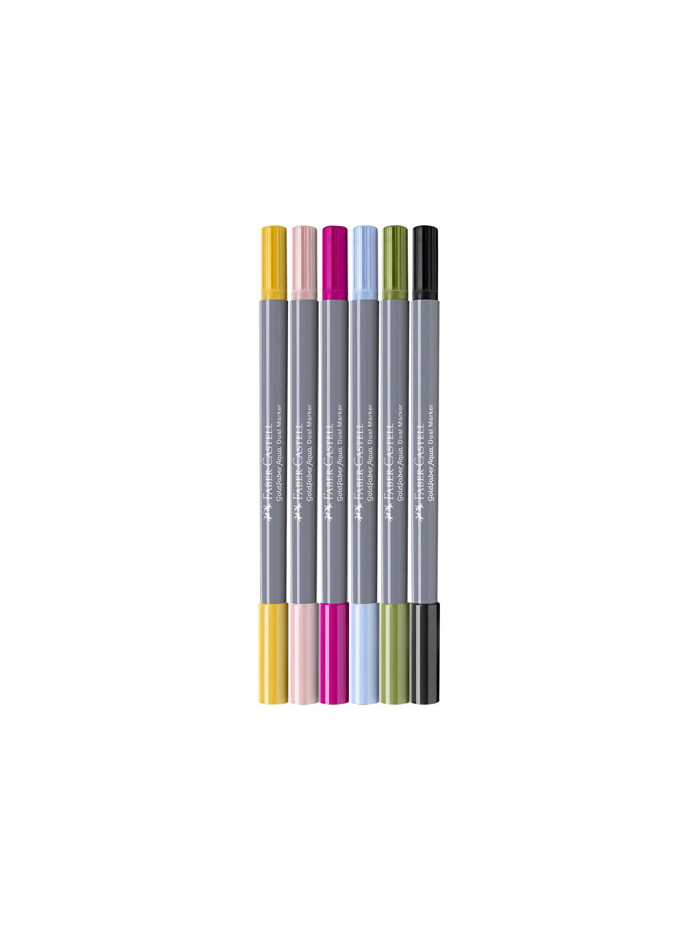 Goldfaber Aqua Sketch Markör Seti, 6'lı Çift Uçlu, 0.4 mm Fineliner Uç, Geri Dönüştürülmüş Gövde-1