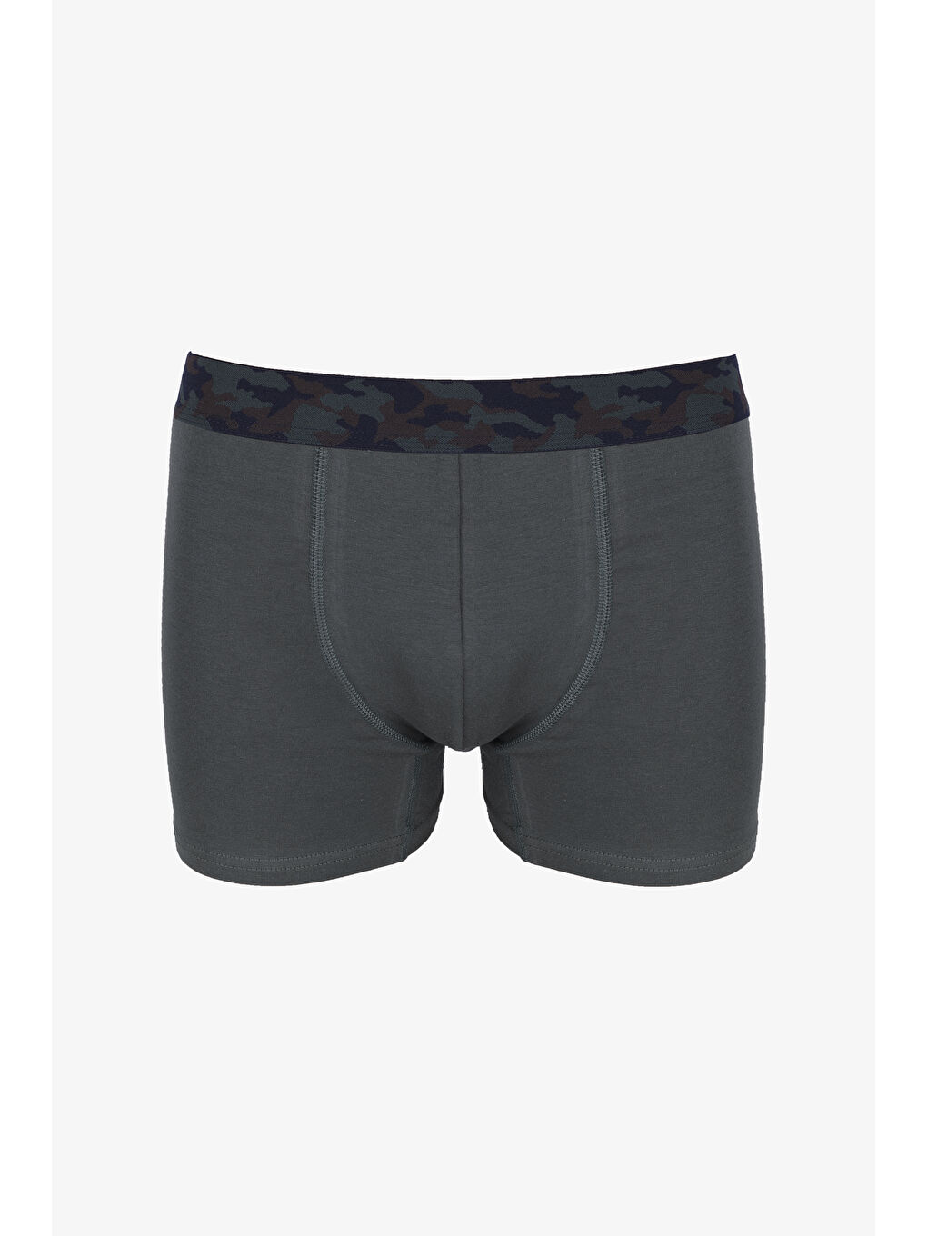 Haki Erkek Tekli Pamuklu Elastanlı Boxer