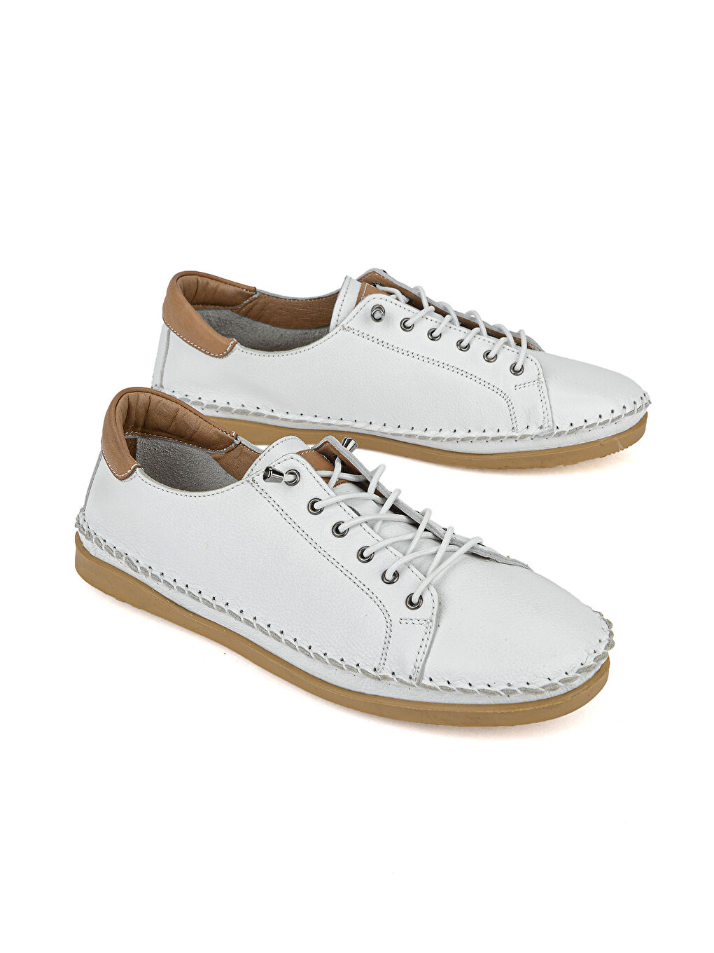 Kadın Hakiki Deri Konfor Ayakkabı 16155Z2942 Beyaz-1