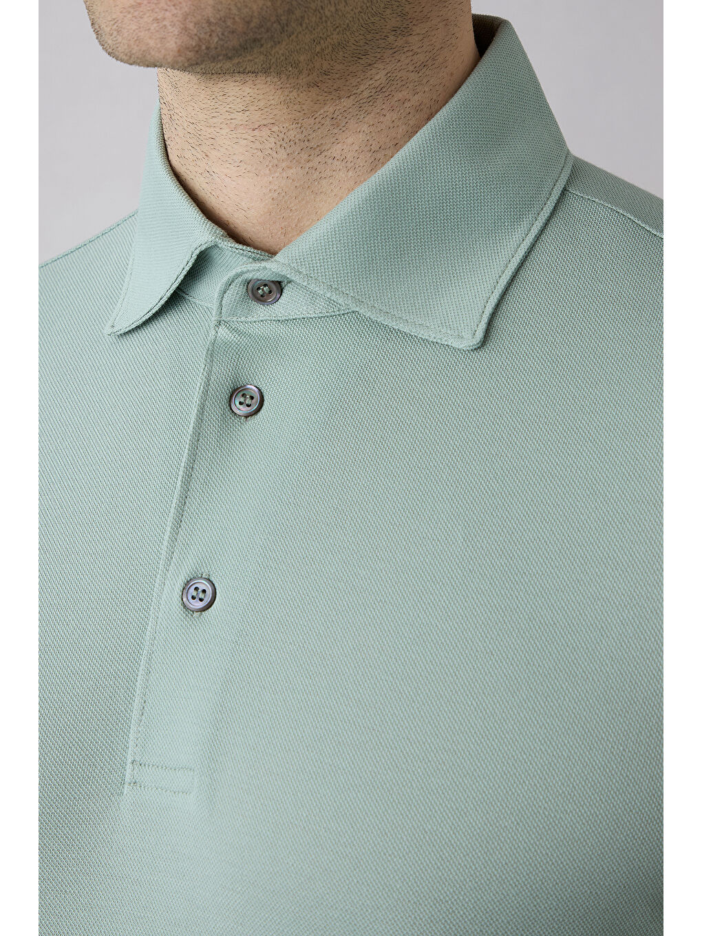 Turkuaz Regular Fit Pamuk Düğmeli Polo Yaka Tişört-2