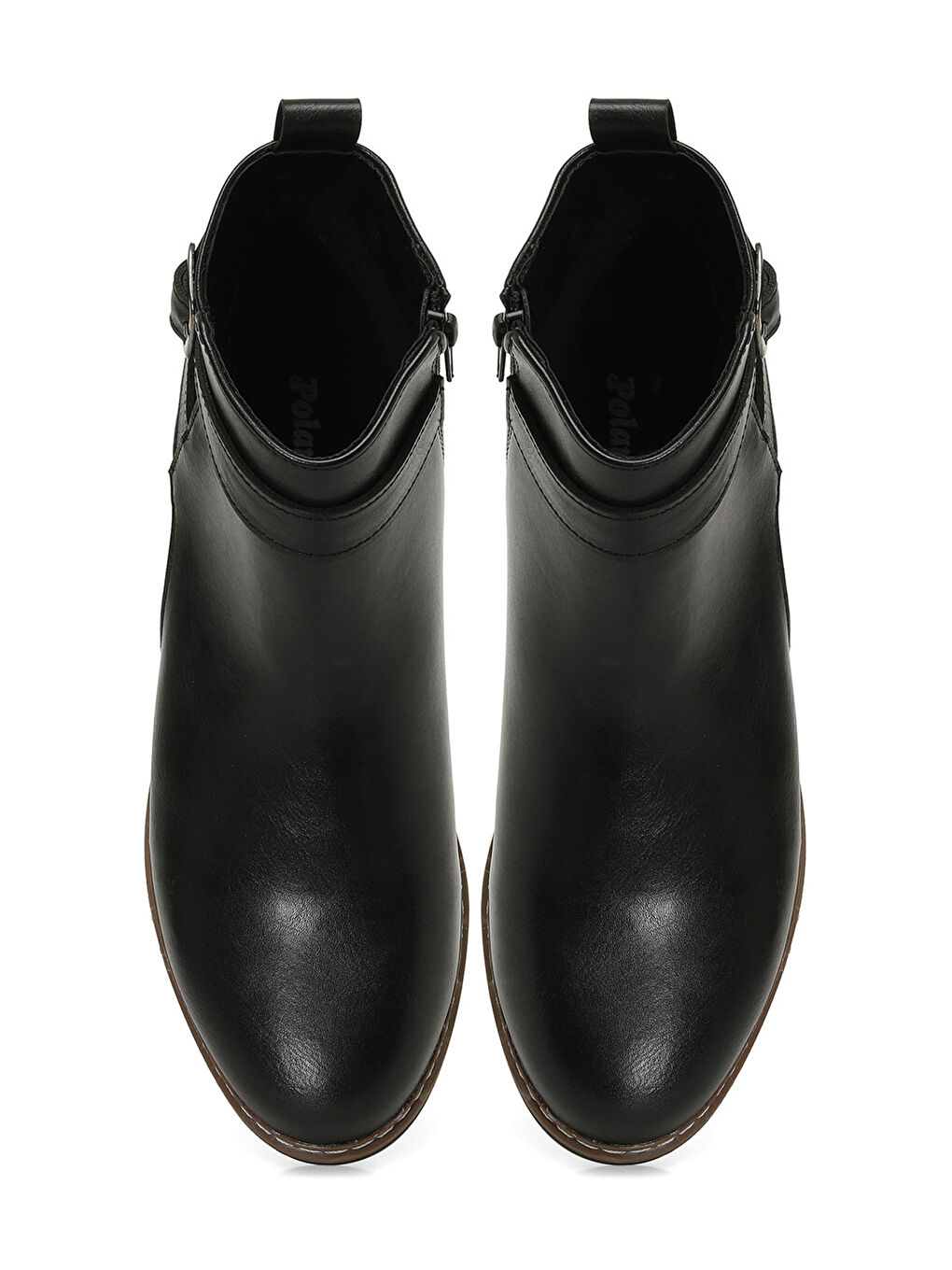 322093.Z 4PR Siyah Kadın Düz Bot-3