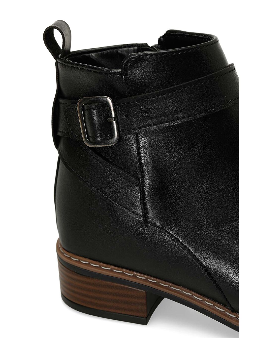 322093.Z 4PR Siyah Kadın Düz Bot-6