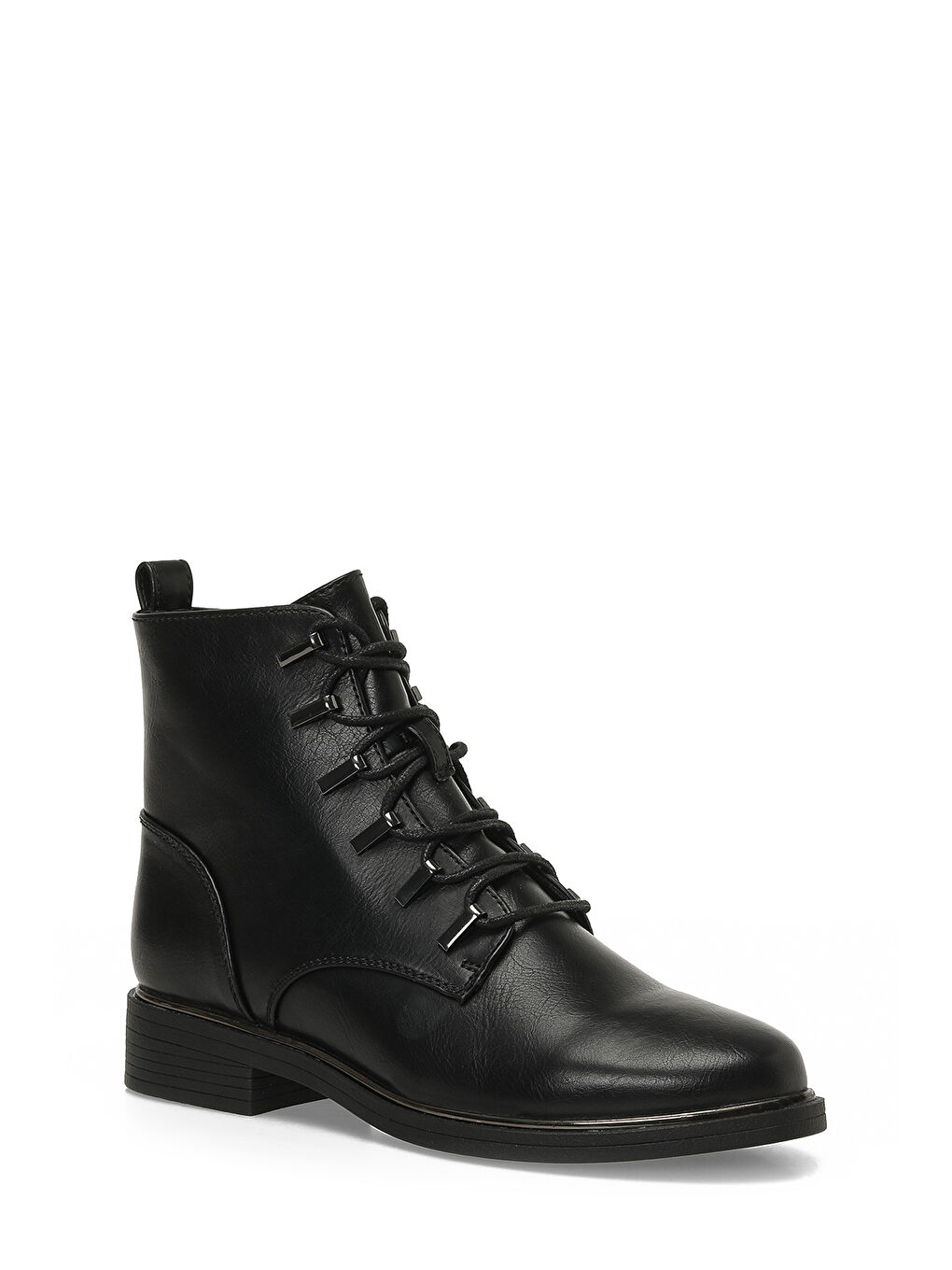 326046.Z 5PR Siyah Kadın Düz Bot-1