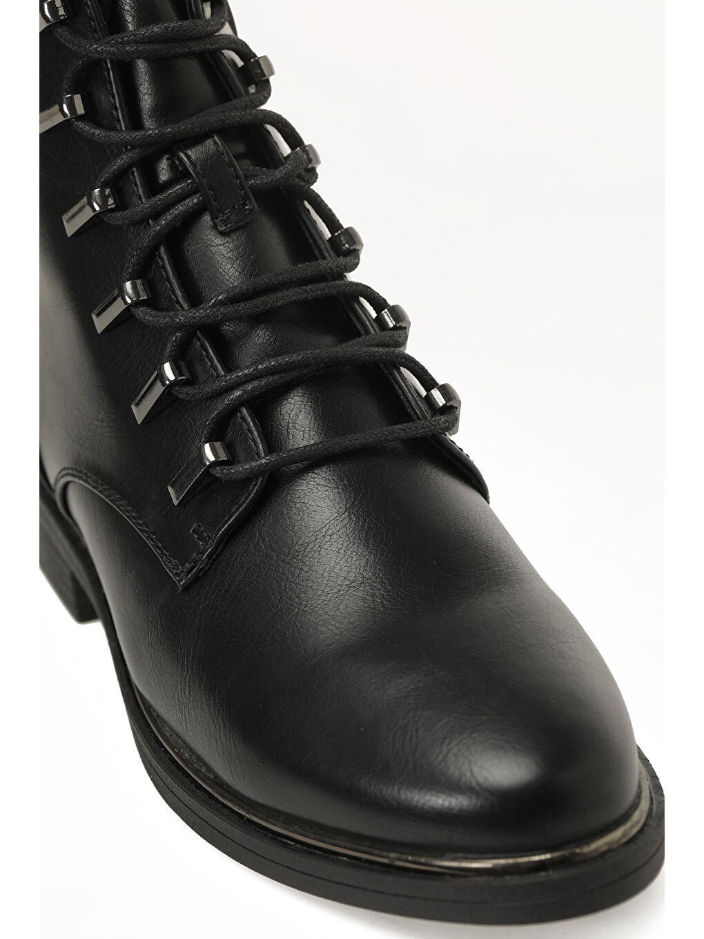 326046.Z 5PR Siyah Kadın Düz Bot-6