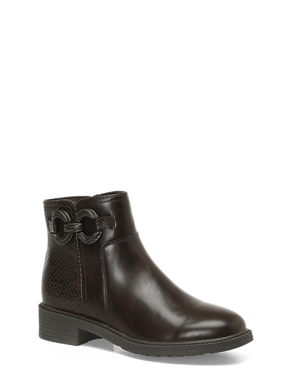 324073.Z 4PR Kahverengi Kadın Düz Bot-1