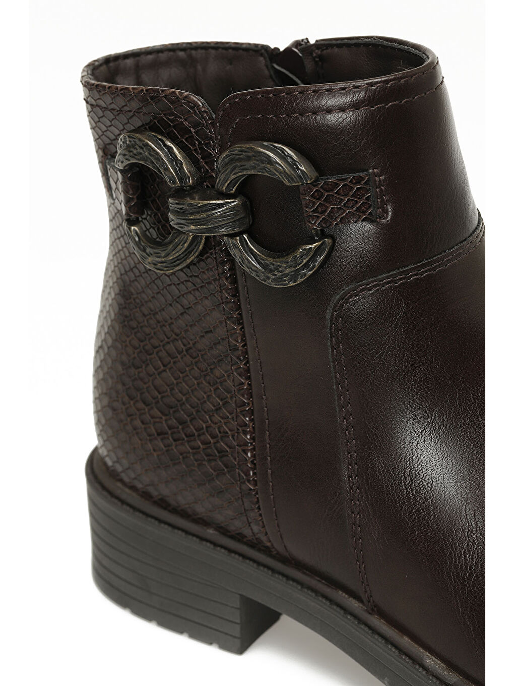 324073.Z 4PR Kahverengi Kadın Düz Bot-6