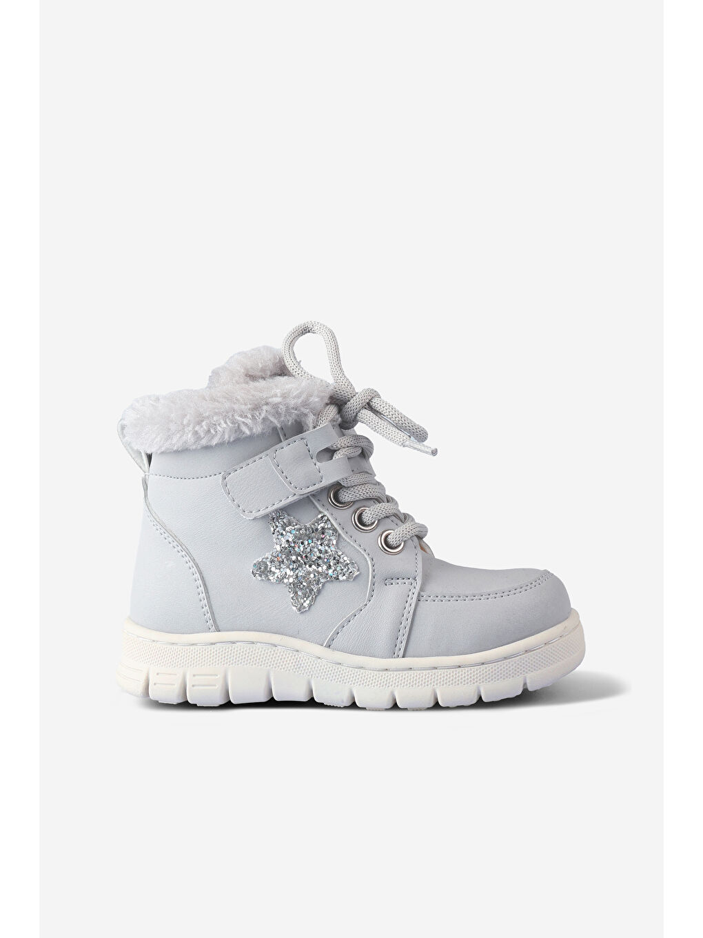 Punto Kürklü Kız Okul Öncesi Gri Bot