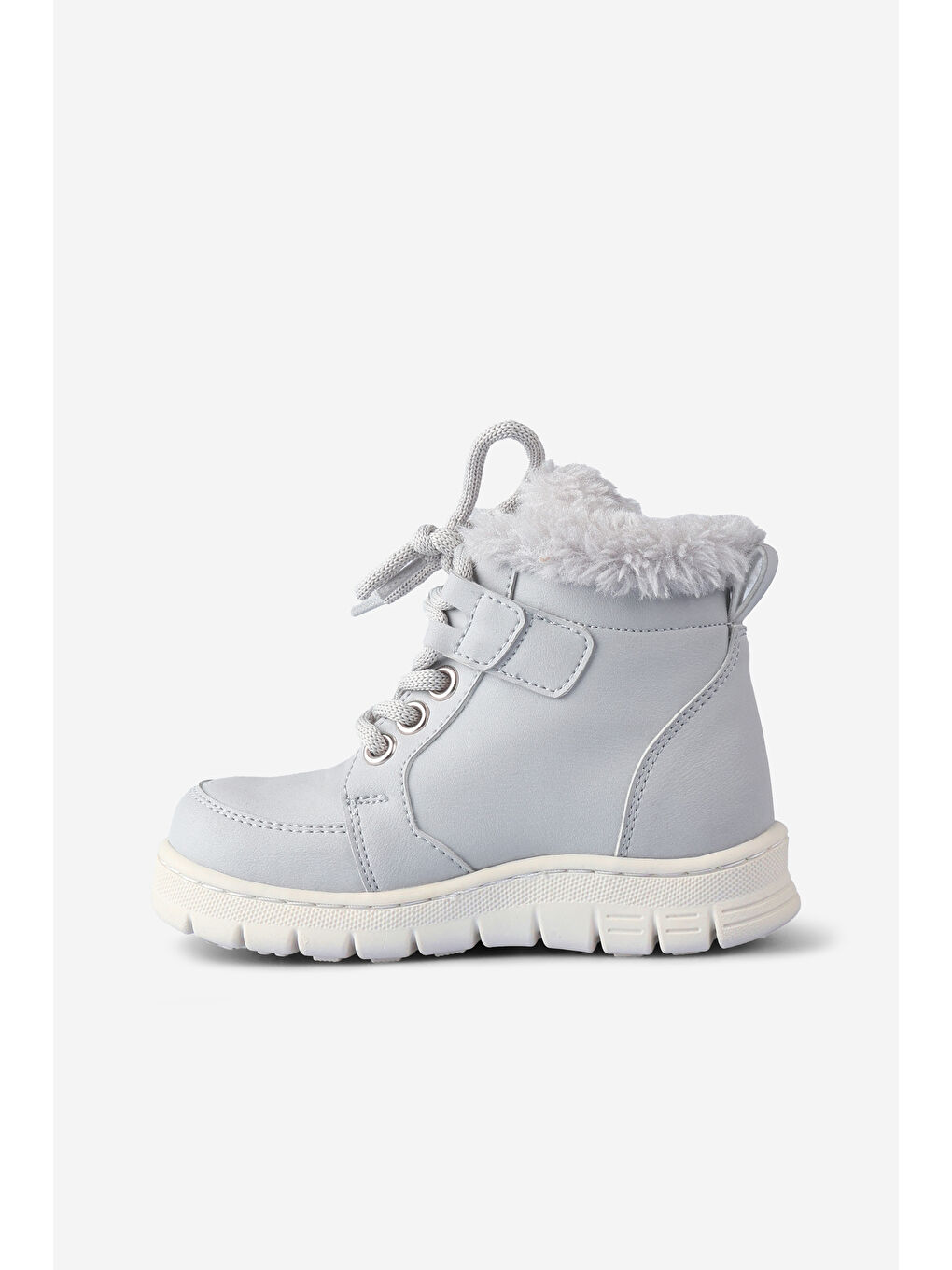 Punto Kürklü Kız Okul Öncesi Gri Bot-1