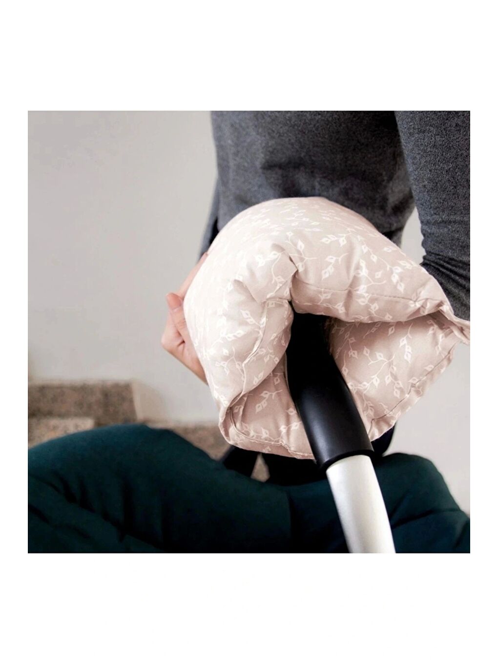 Çok Fonksiyonlu Emzirme Destek Minderi & Anne Hamile Yastığı Somon-7