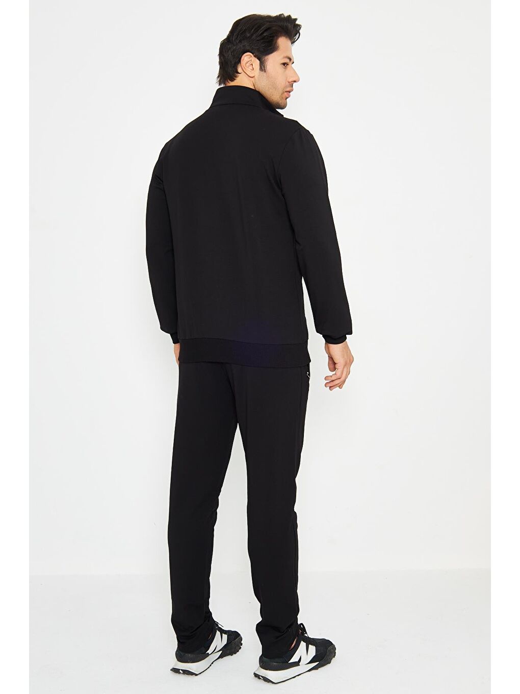 Siyah Pamuklu Kumaş Erkek Eşofman Takımı Fm19102-5