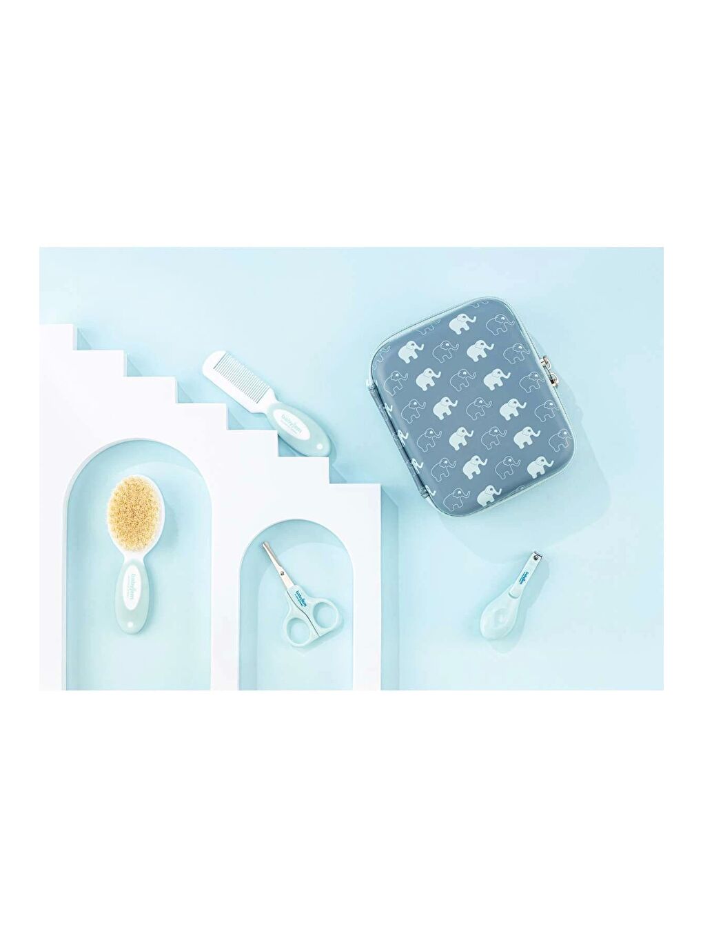 Bebek Bakım Seti 9 Parça Mavi-1