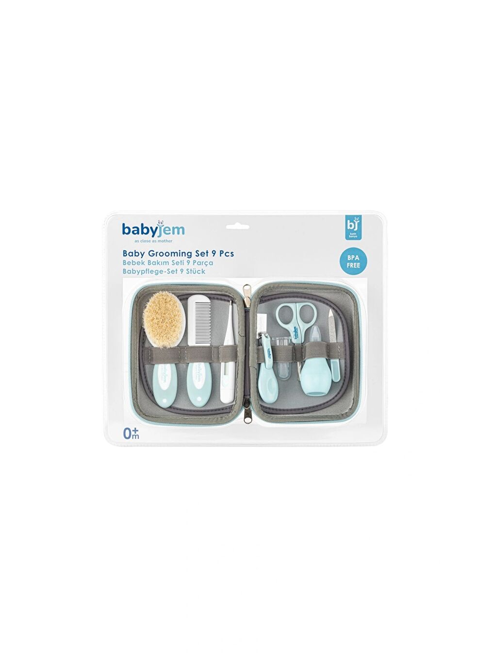Bebek Bakım Seti 9 Parça Mavi-2