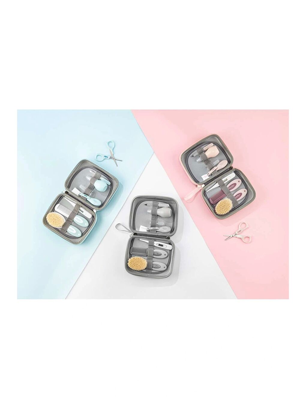 Bebek Bakım Seti 9 Parça Mavi-5