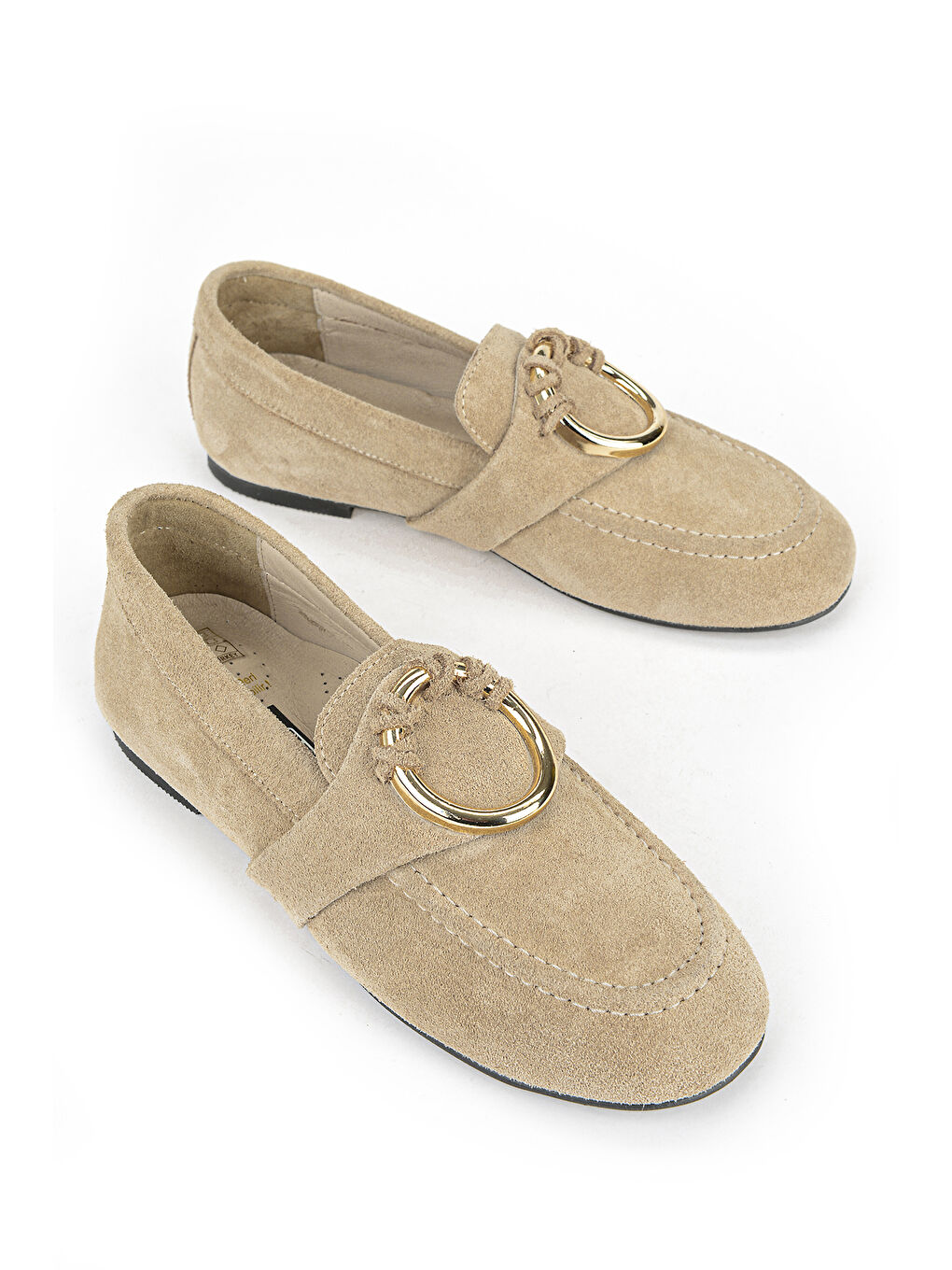 Kadın Hakiki Deri Günlük Ayakkabı 1611022Z2815 Bej-1