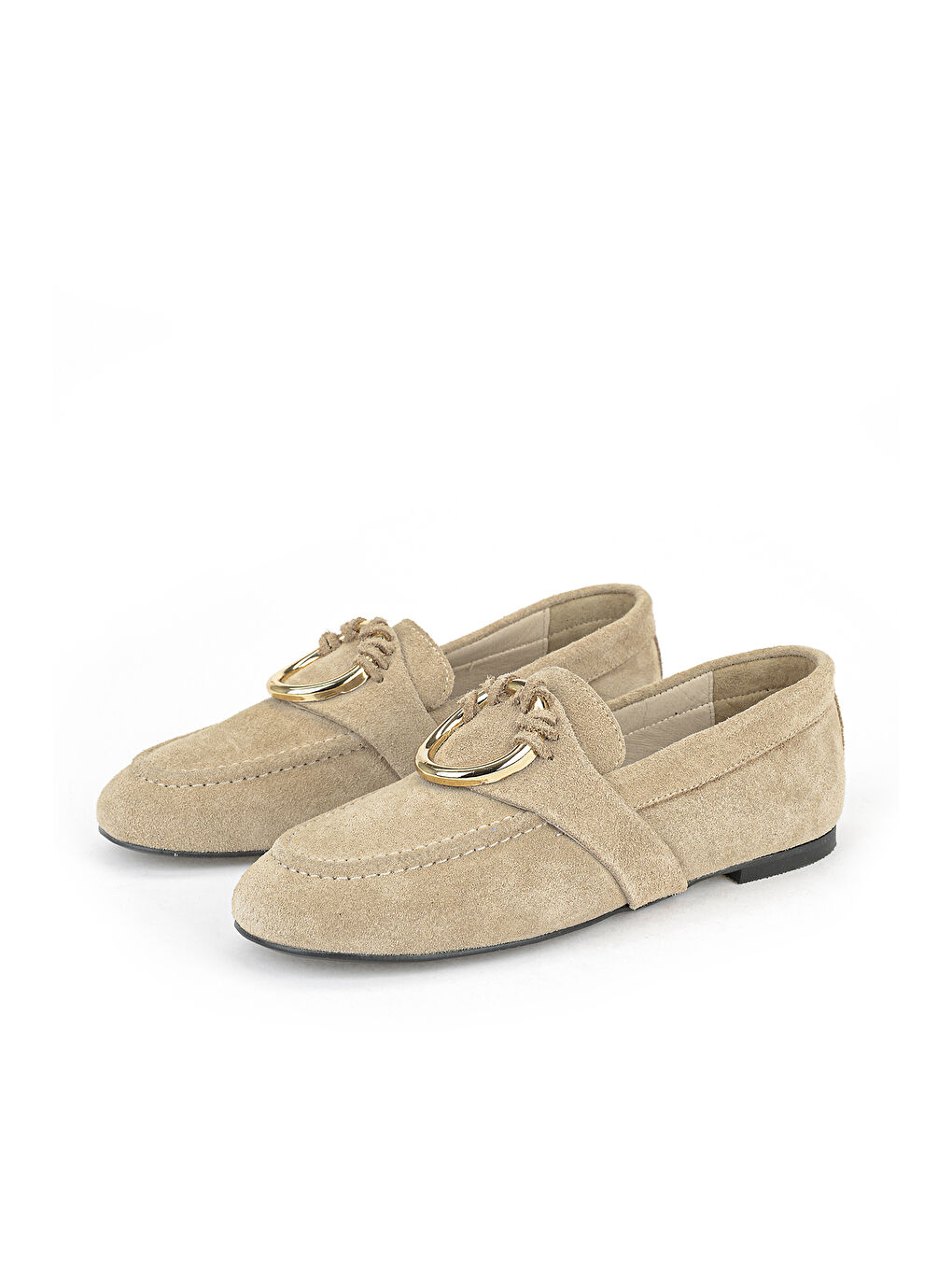 Kadın Hakiki Deri Günlük Ayakkabı 1611022Z2815 Bej-4