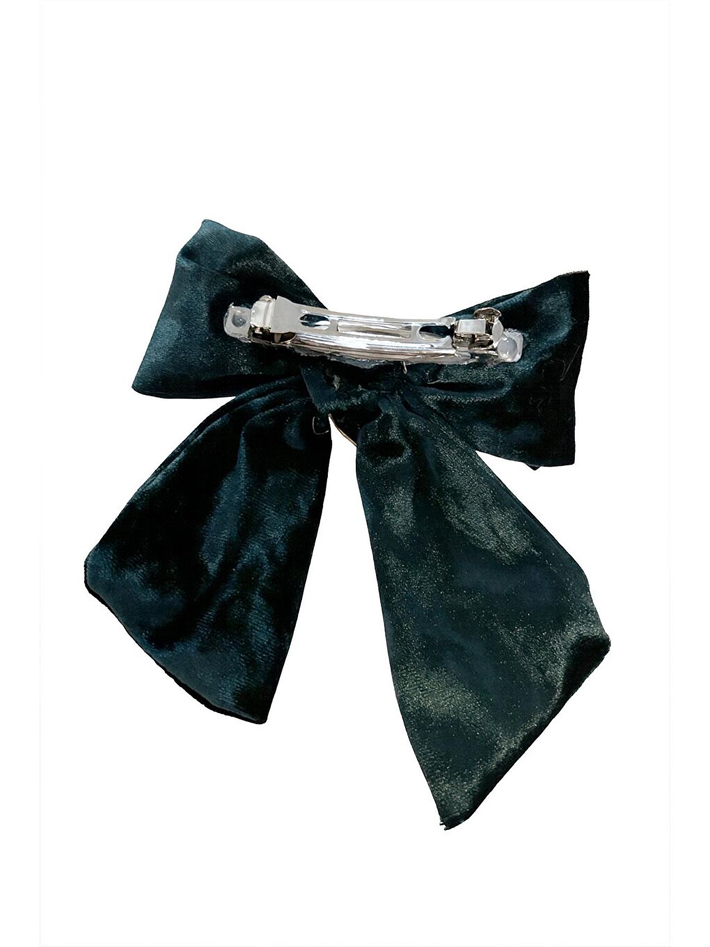 I Am Good Kiraz Charmlı Yeşil Kadife Fiyonk Toka-1