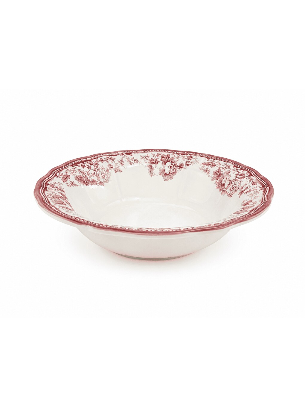 Karışık Porselen Velour Maroon Fulya Bowl Kase 26cm Tekli-1