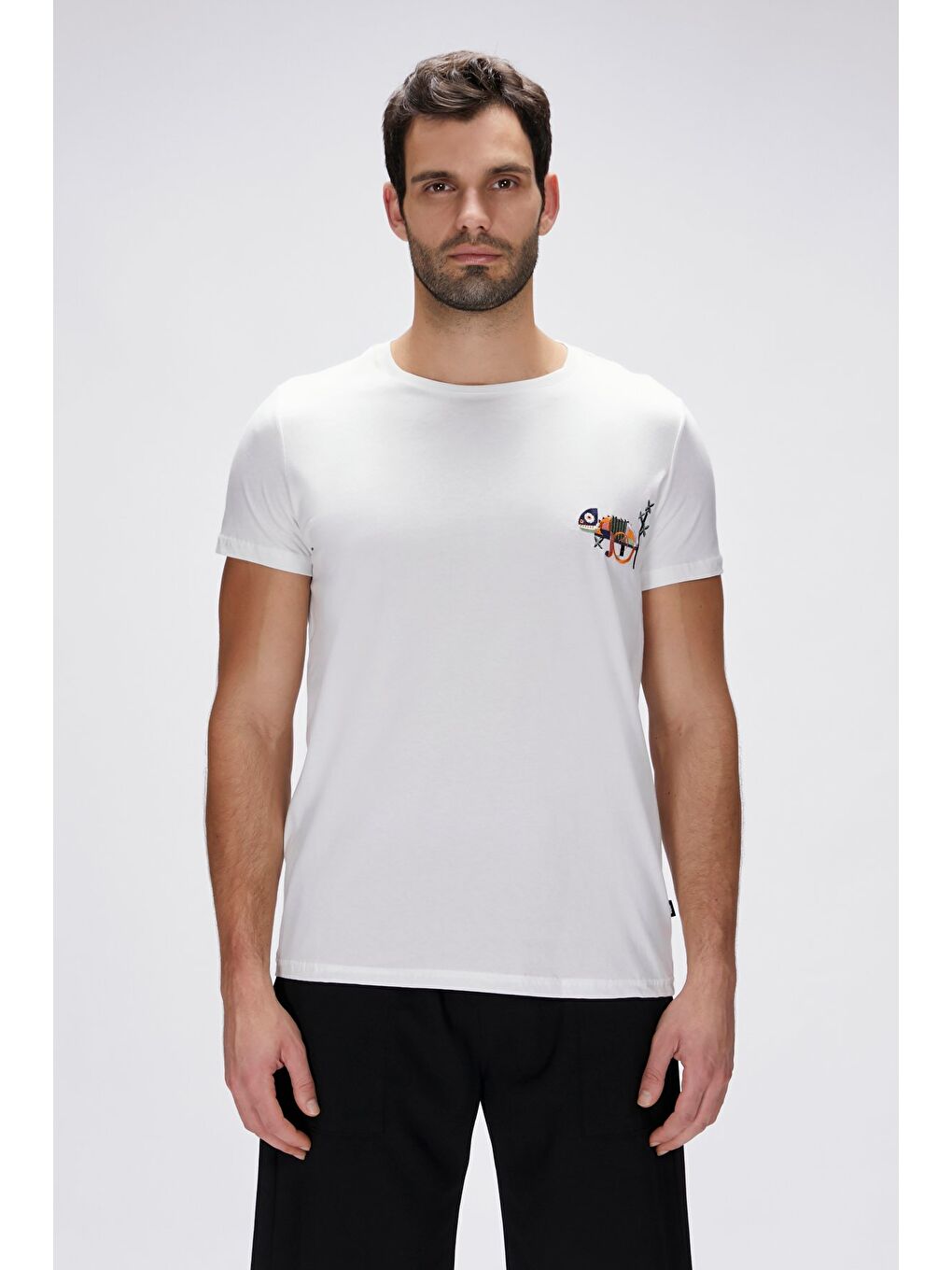 Bad Bear Jonah Beyaz Erkek Baskılı Tişört