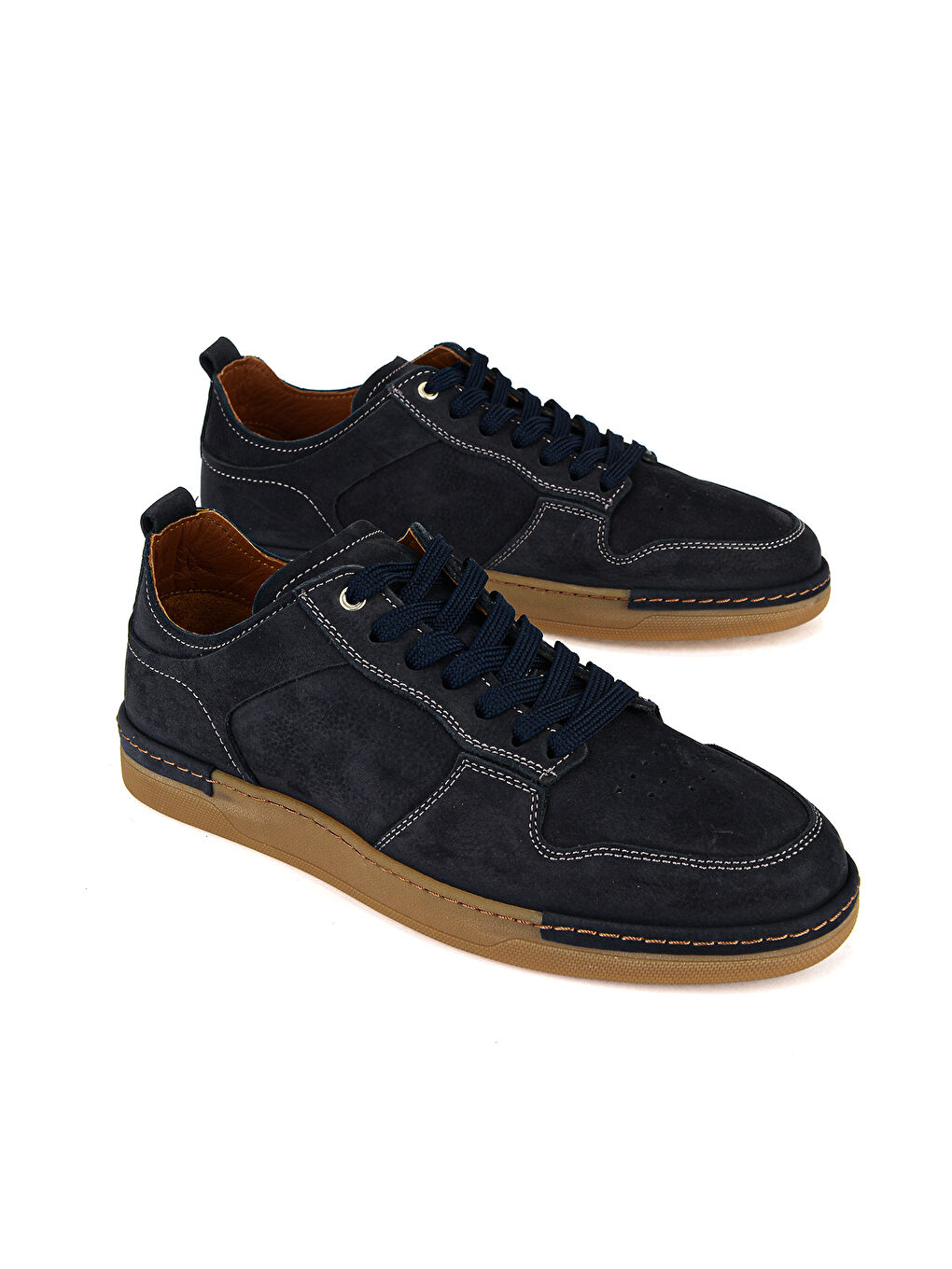 Erkek Hakiki Deri Günlük Ayakkabı 1611064Z221 Lacivert-1