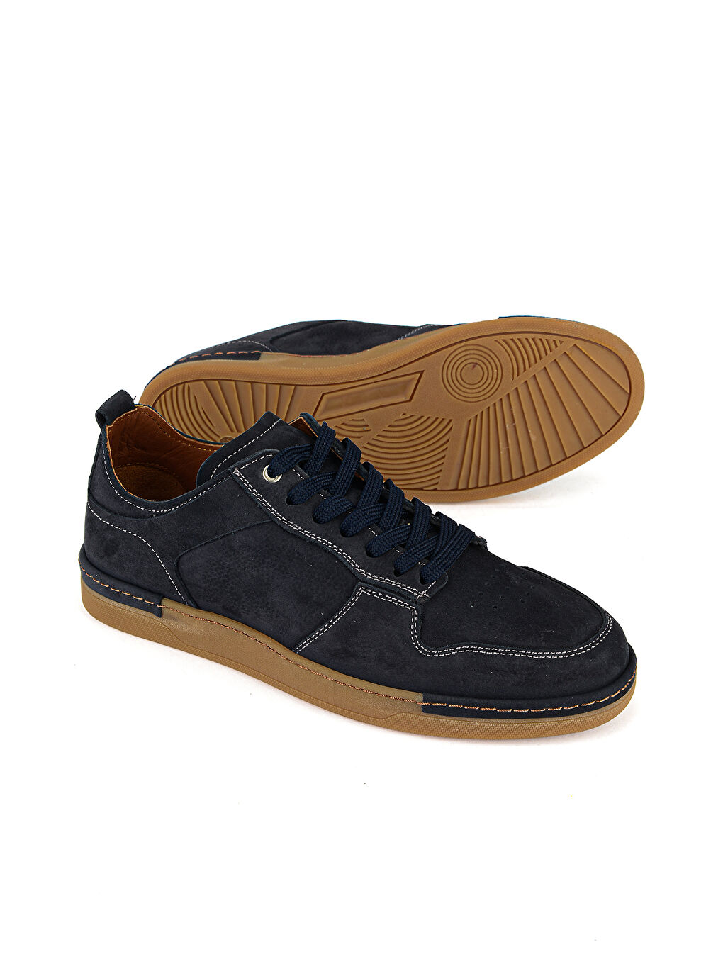 Erkek Hakiki Deri Günlük Ayakkabı 1611064Z221 Lacivert-3