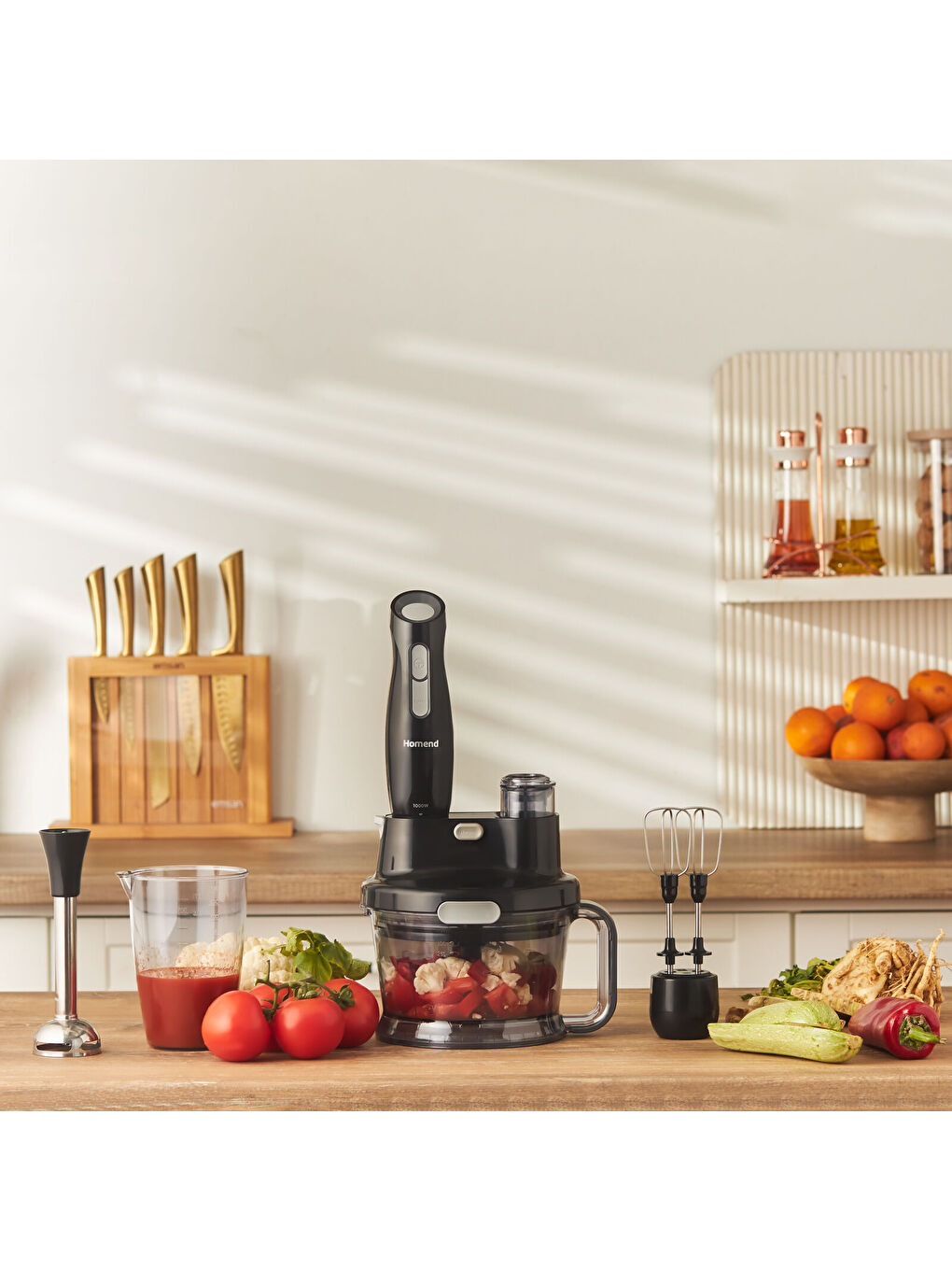 Functionall 2808H Mutfak Robotu Siyah Gri-1