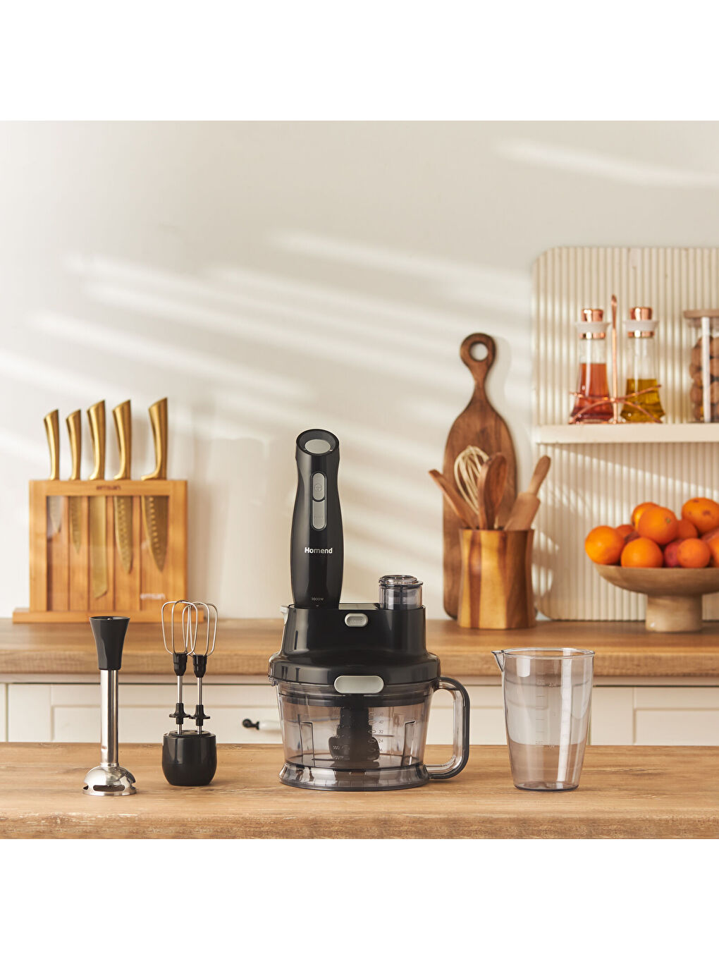 Functionall 2808H Mutfak Robotu Siyah Gri-3