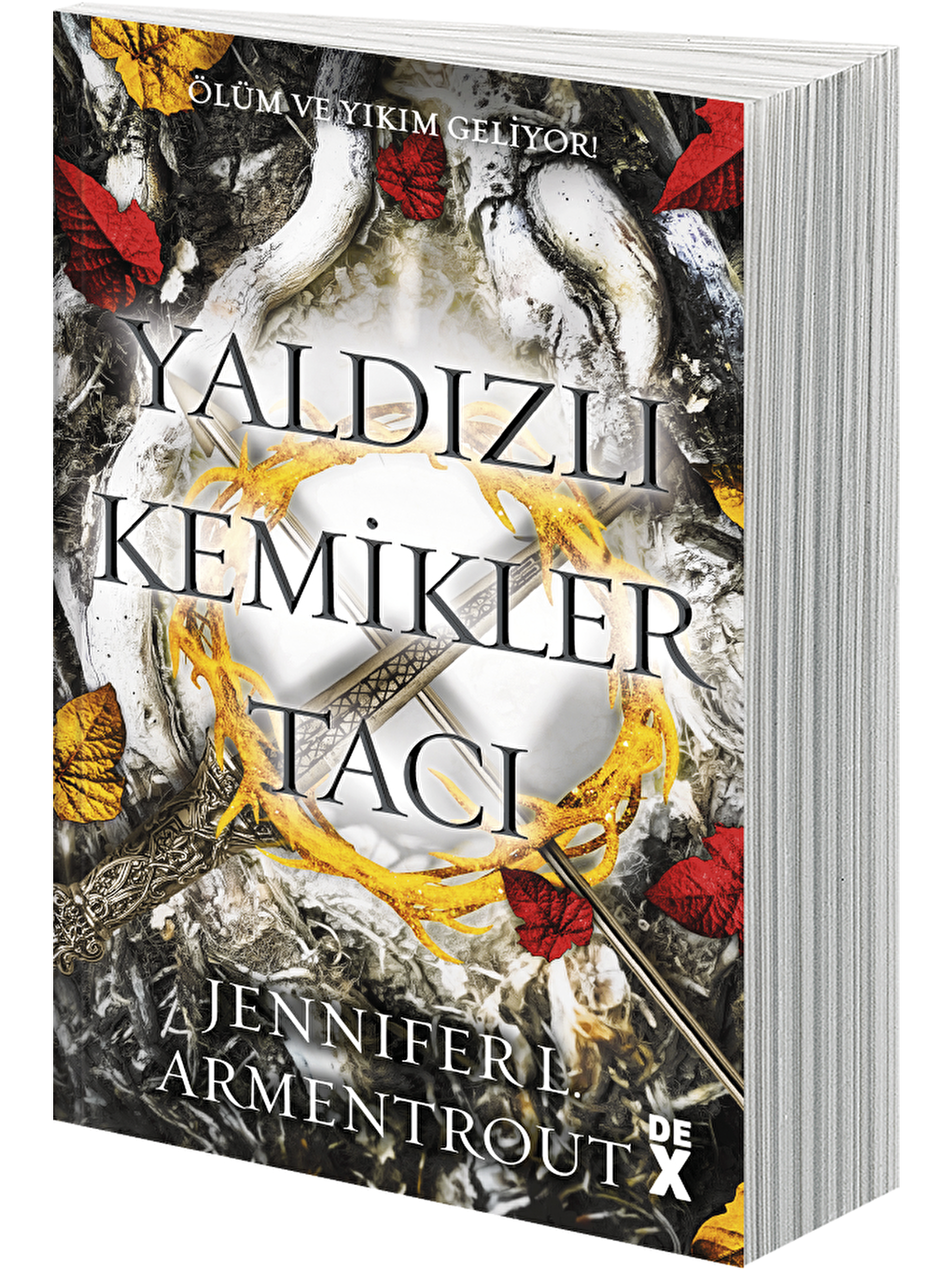 DEX Kitap Beyaz Yaldızlı Kemikler Tacı - Jennifer L. Armentrout