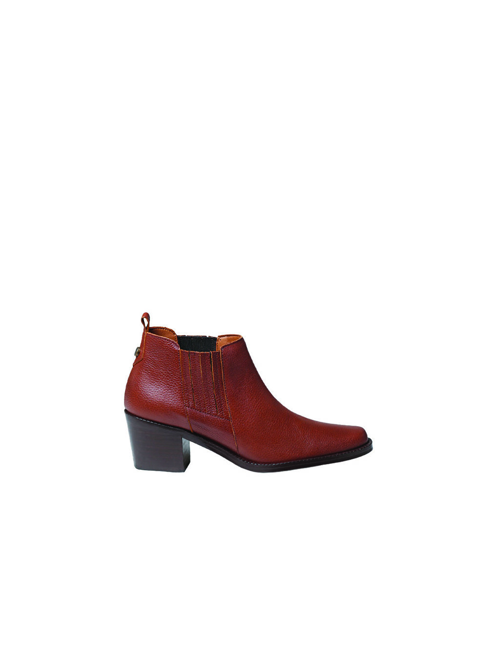 Kahverengi Kadın Bot UTIEL LEATHER COWBOY ANKLE BOOTS WITH HEEL