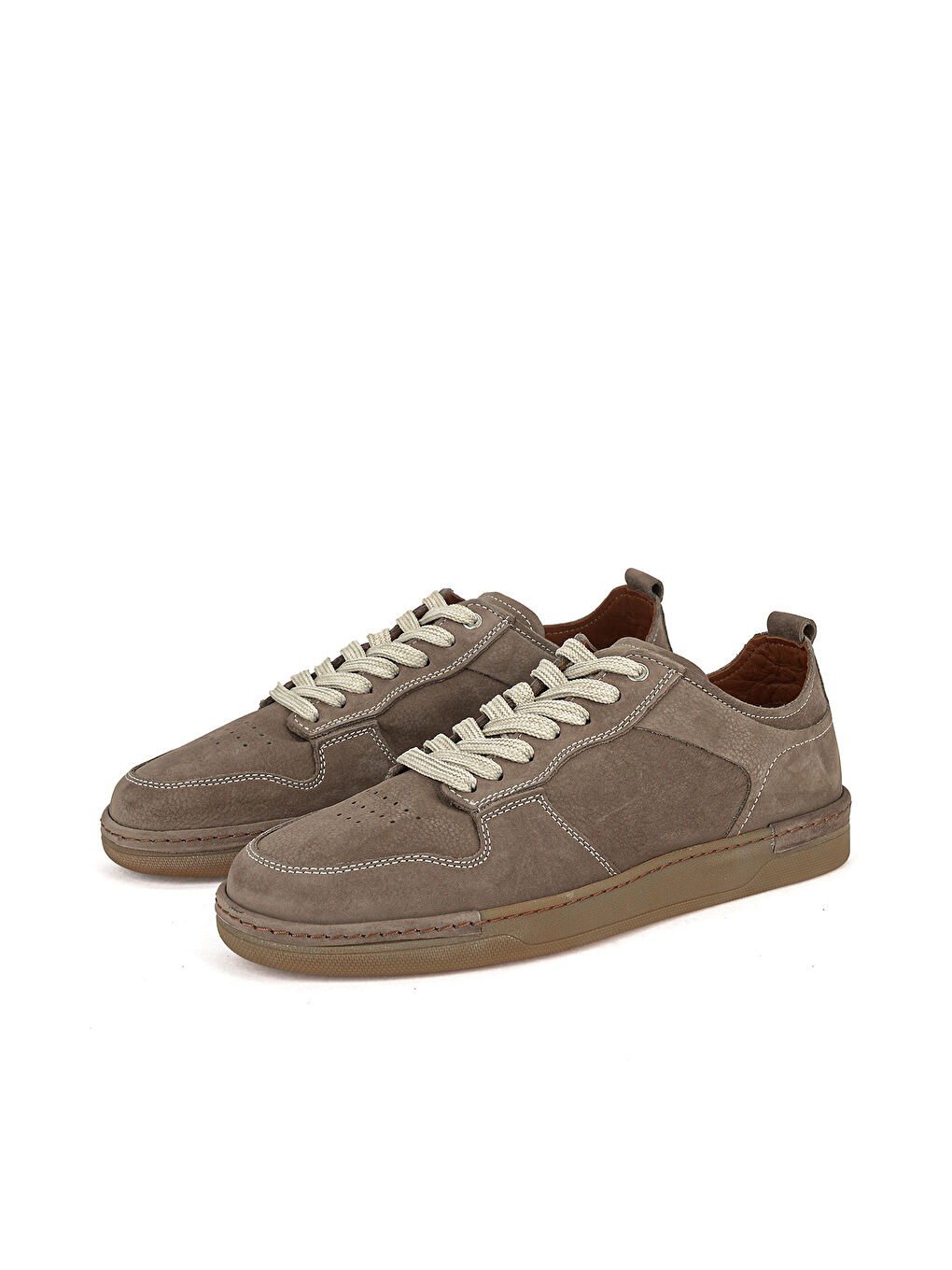 Bej Erkek Hakiki Deri Günlük Ayakkabı 1611064Z221 Vizon-4