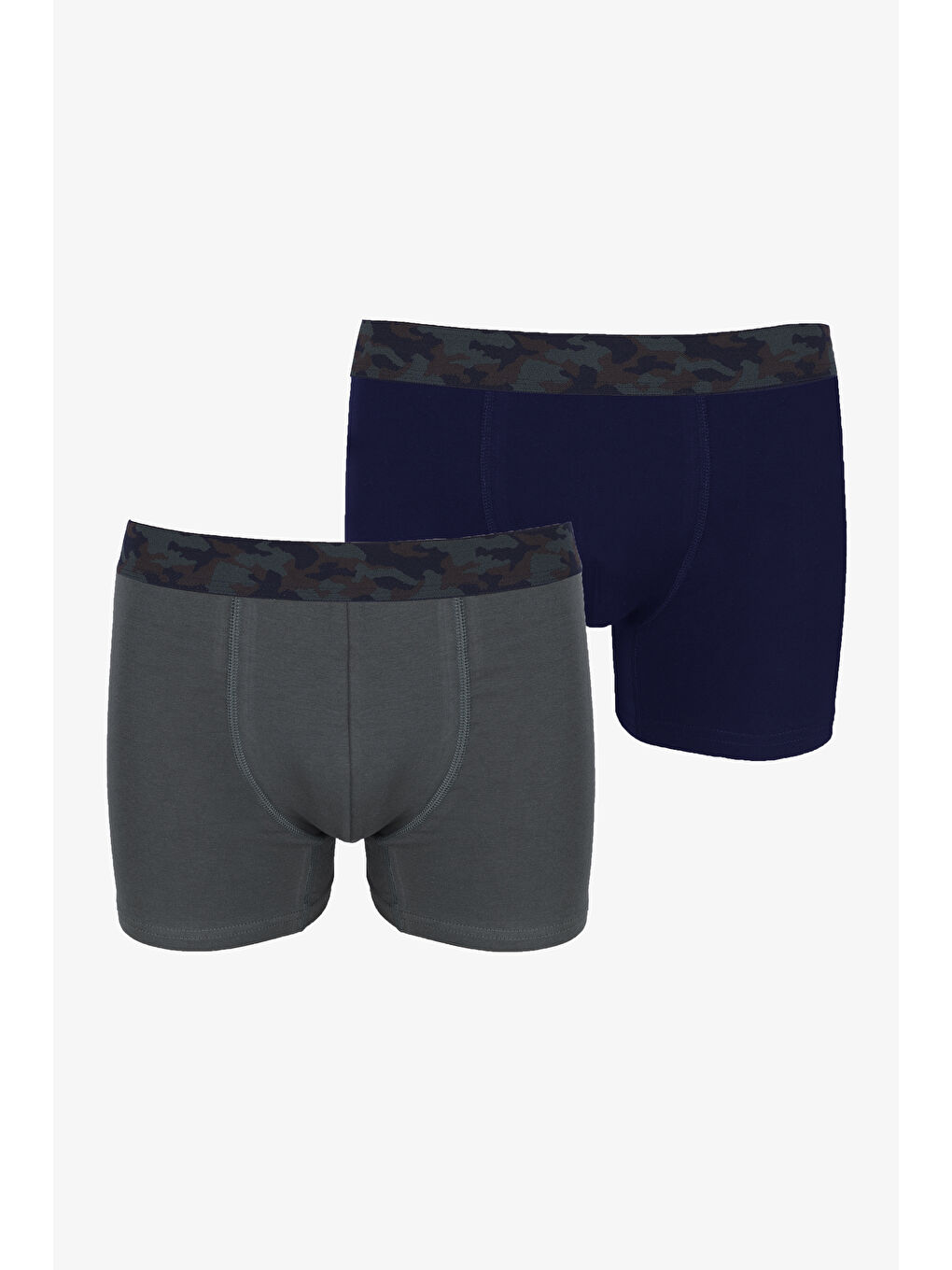 Haki Erkek 2'li Pamuklu Elastanlı Boxer-3