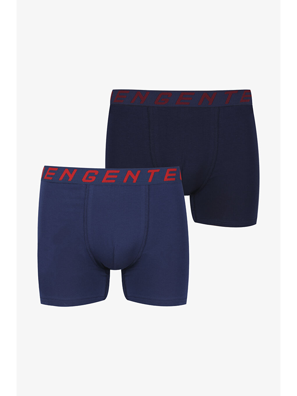 Lacivert Erkek 2'li Pamuklu Elastanlı Boxer