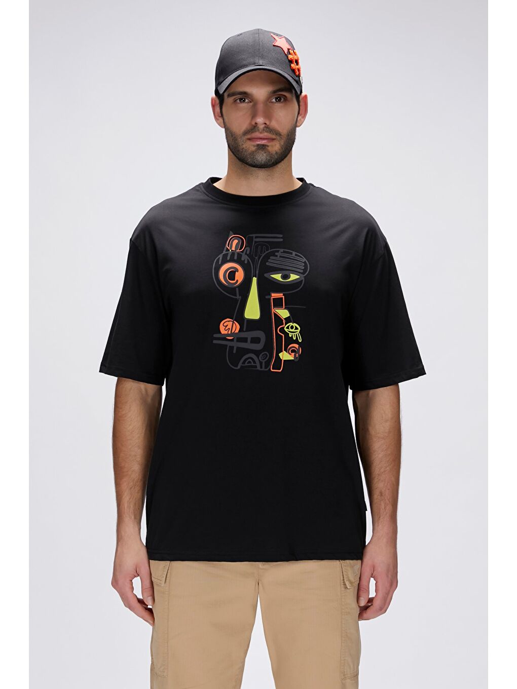 Bad Bear Collis Siyah Erkek Baskılı Tişört