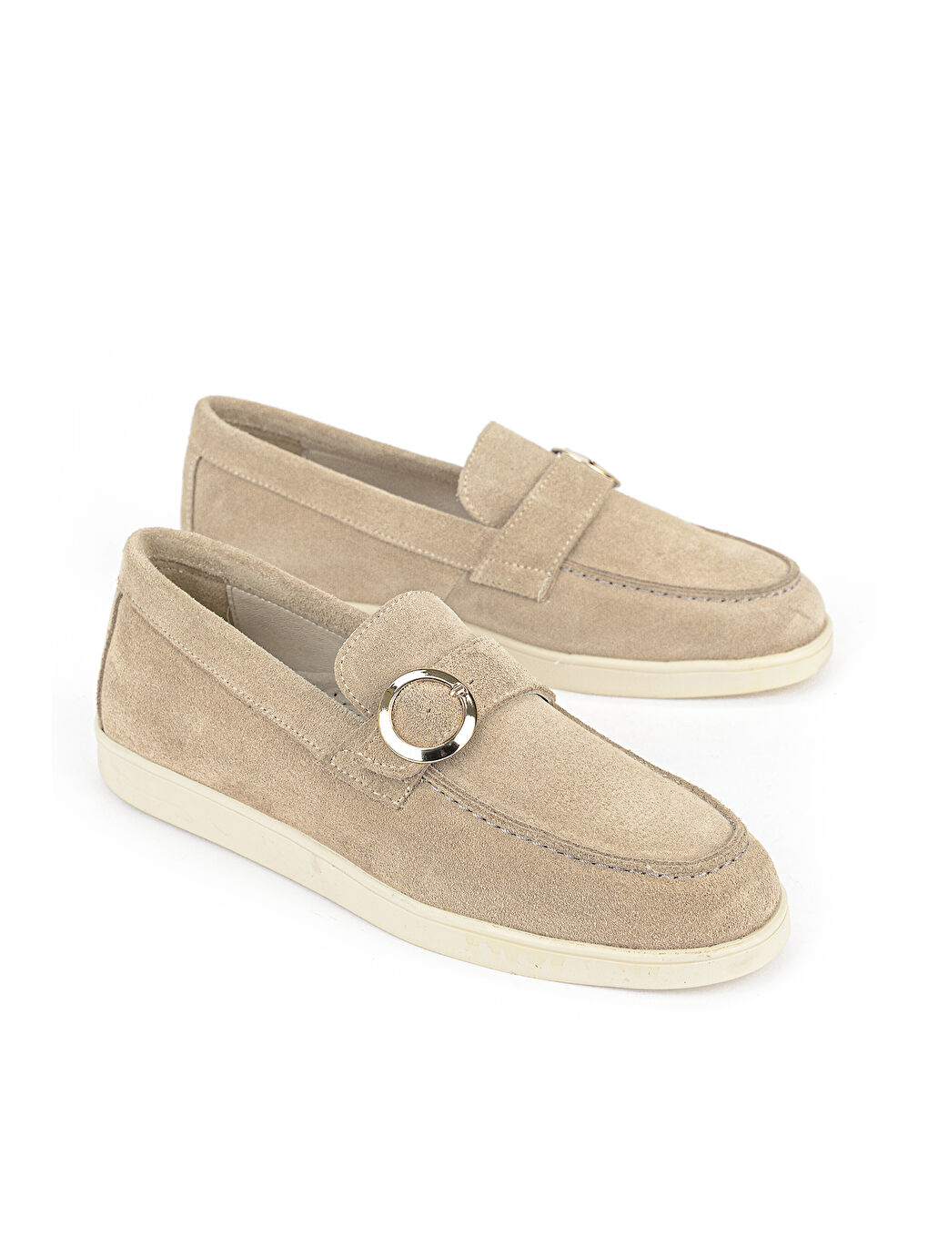 Kadın Hakiki Deri Günlük Ayakkabı 1611022Z2797 Bej-1