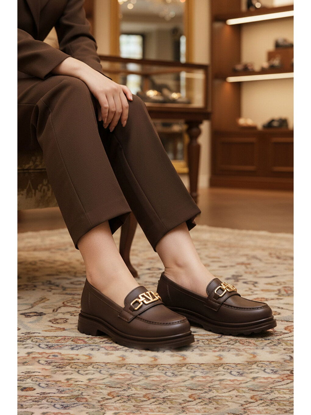 Kahverengi Kahve Hafif Kadın Casual Ayakkabı 1005 Z-2