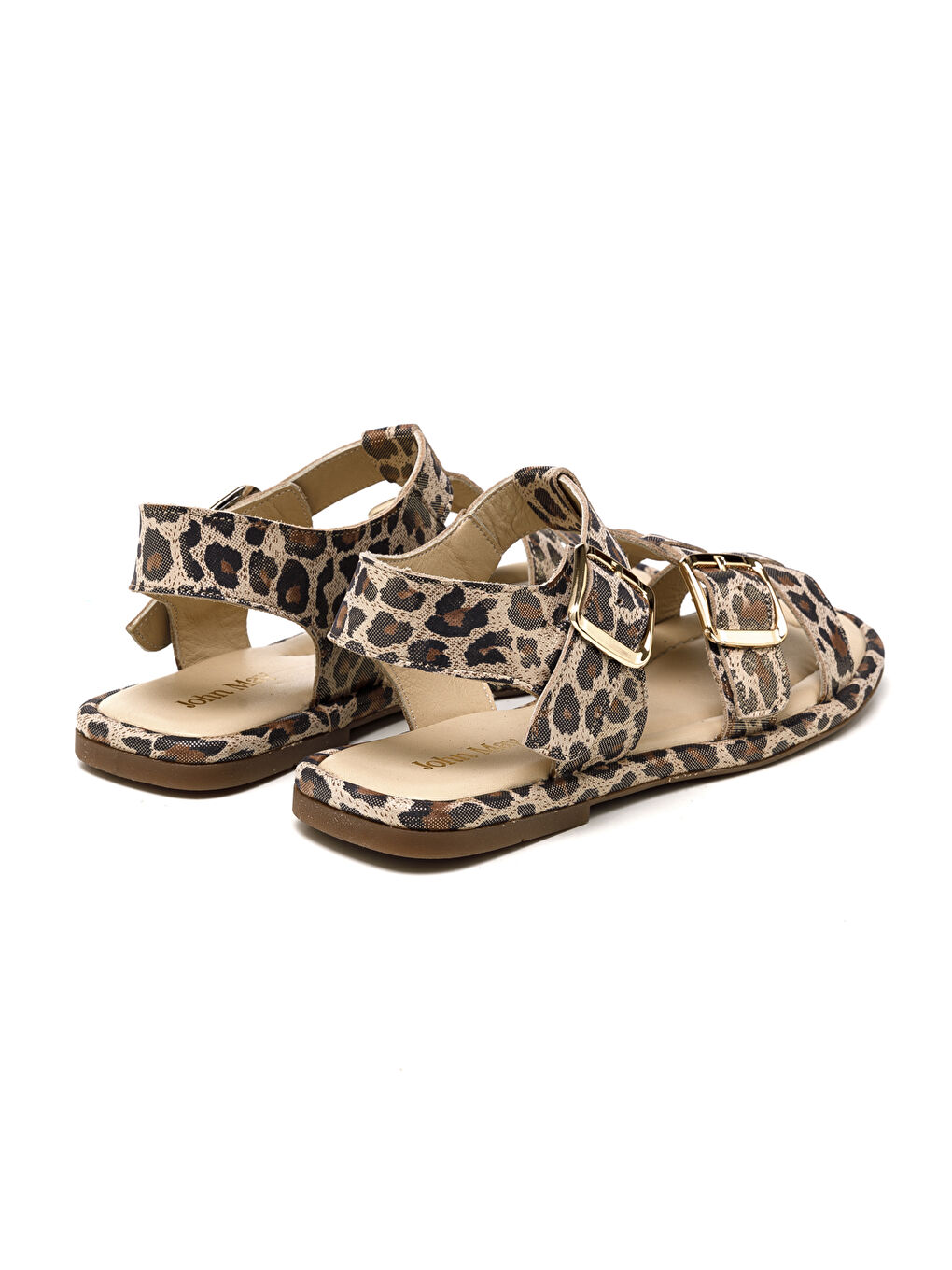 Kahverengi Kadın Sandalet RC-25Y-001-R29626 545-Leopar-3