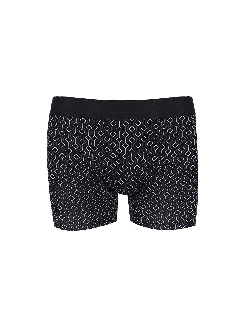 Lila Erkek Tekli Desenli Pamuklu Boxer