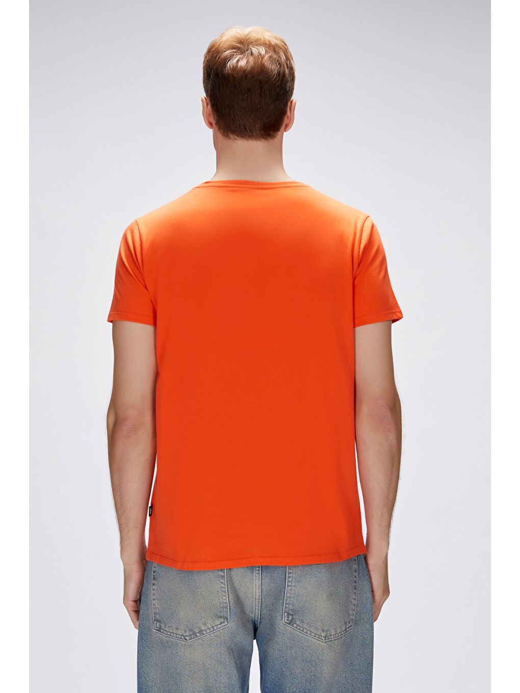 Endless Turuncu Erkek Baskılı Tişört-4