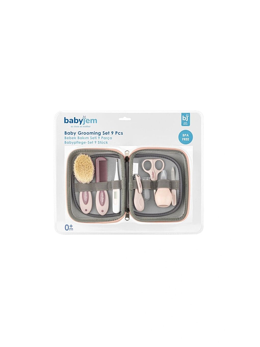 Bebek Bakım Seti 9 Parça Pembe-2