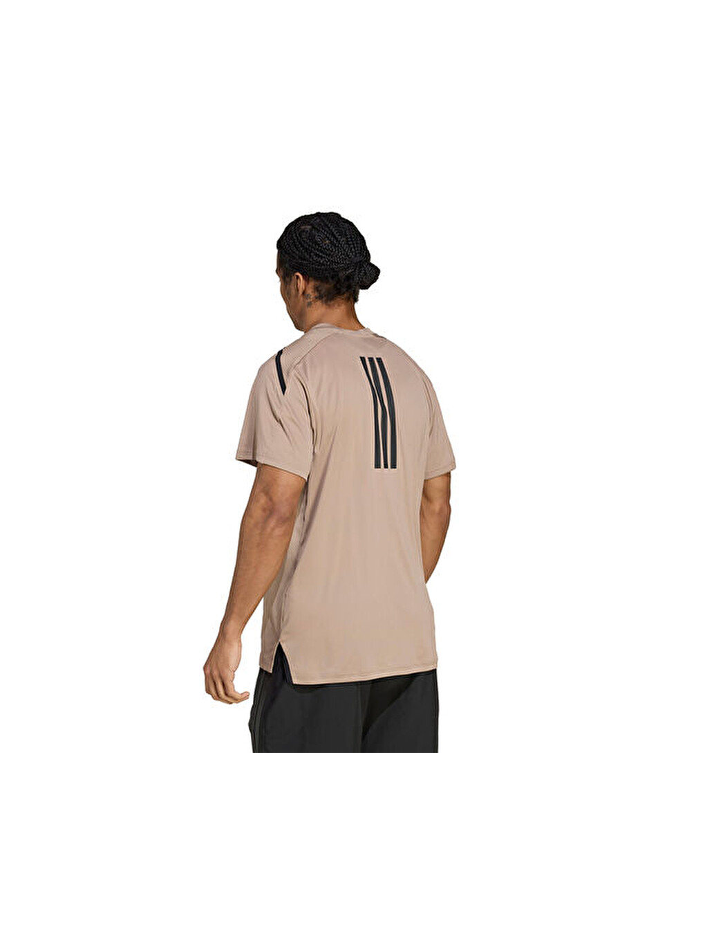 Ekru D4t Ps Tee Erkek Günlük Tişört Jy2943 Krem-1