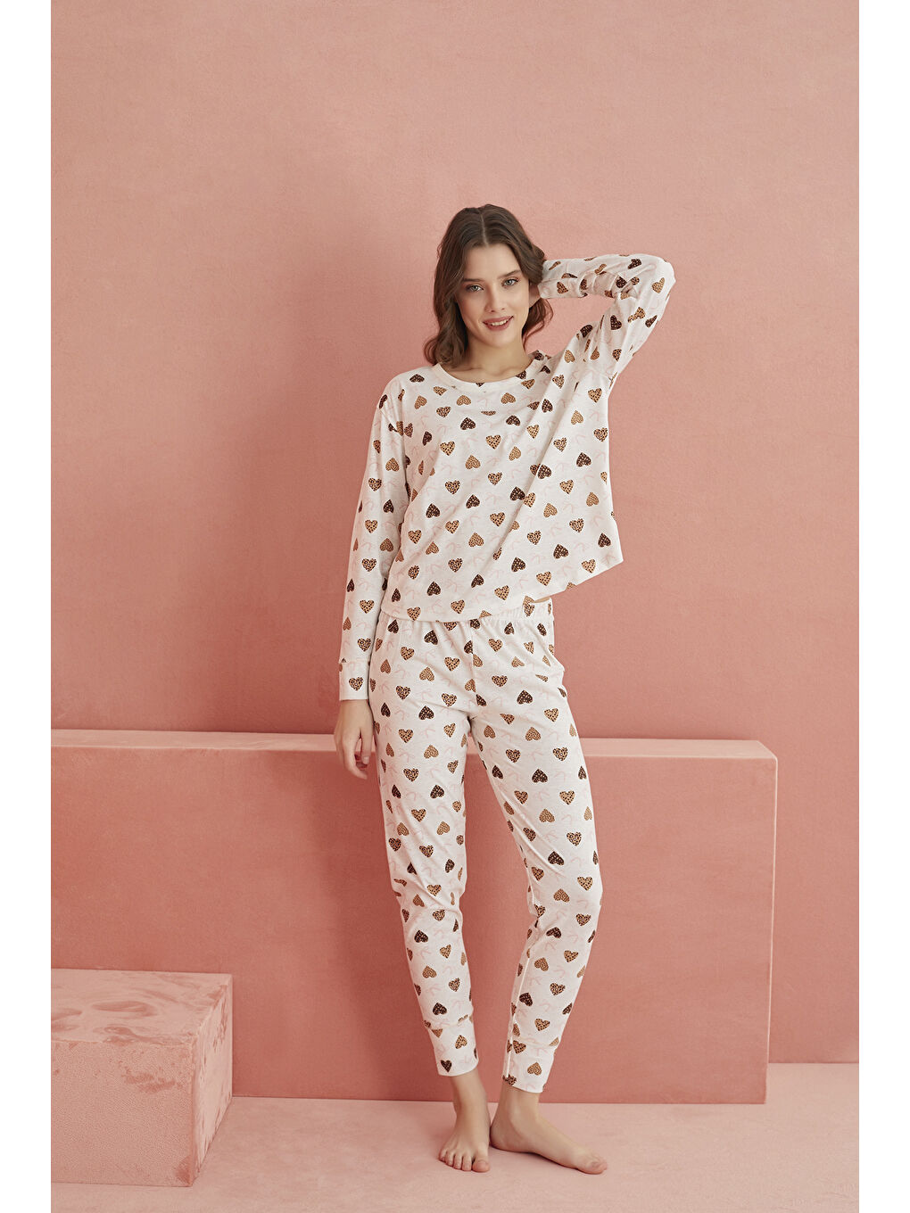 Bej Pijama Takımı 401-34-1