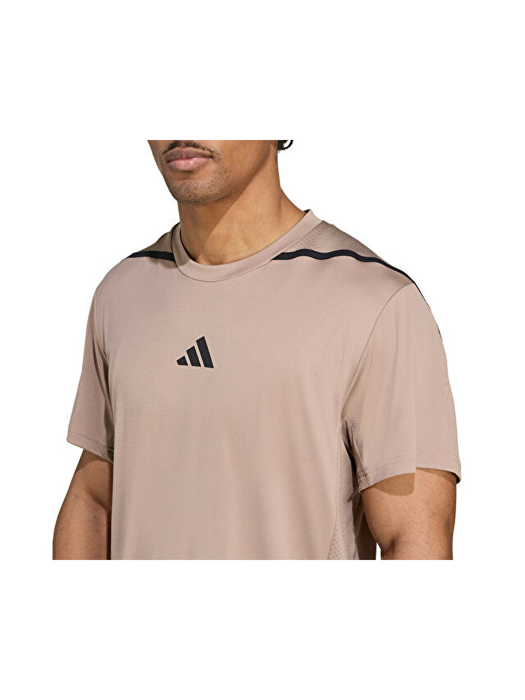 Ekru D4t Ps Tee Erkek Günlük Tişört Jy2943 Krem-4