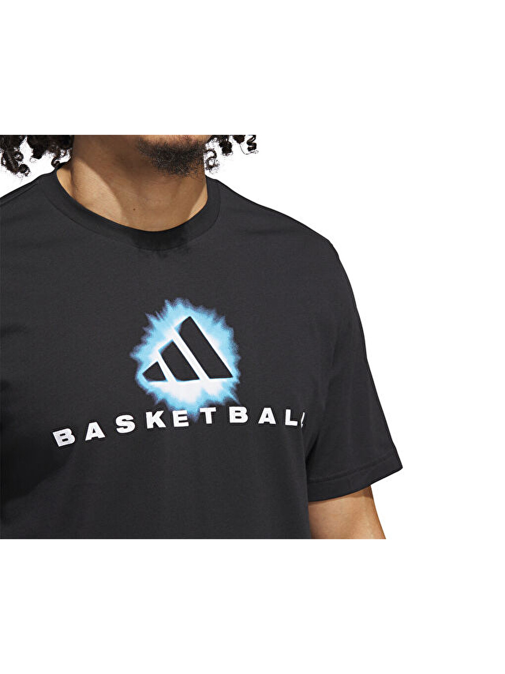 Fdn Hbr Tee 2 Erkek Basketbol Tişörtü Jv8420 Siyah-3