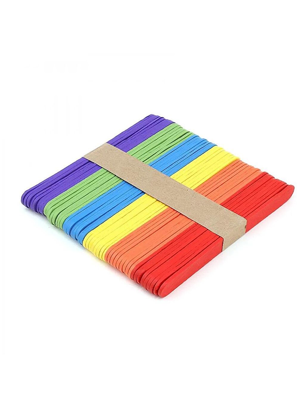 Renkli Dar Ahşap Çubuk 50'li Paket (KOD : 4582)-2