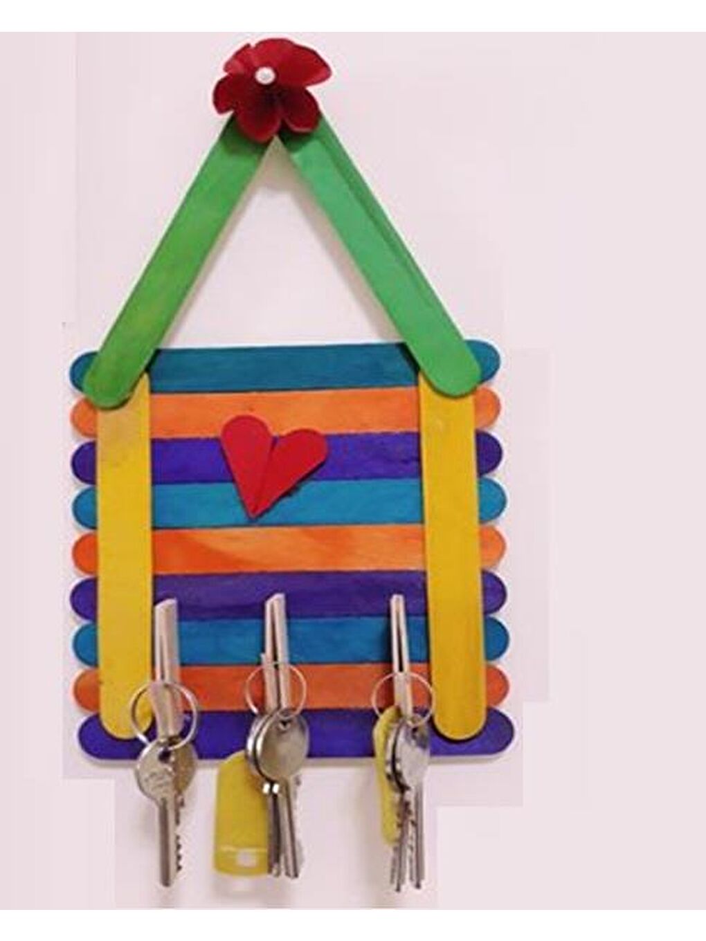 Renkli Dar Ahşap Çubuk 50'li Paket (KOD : 4582)-4